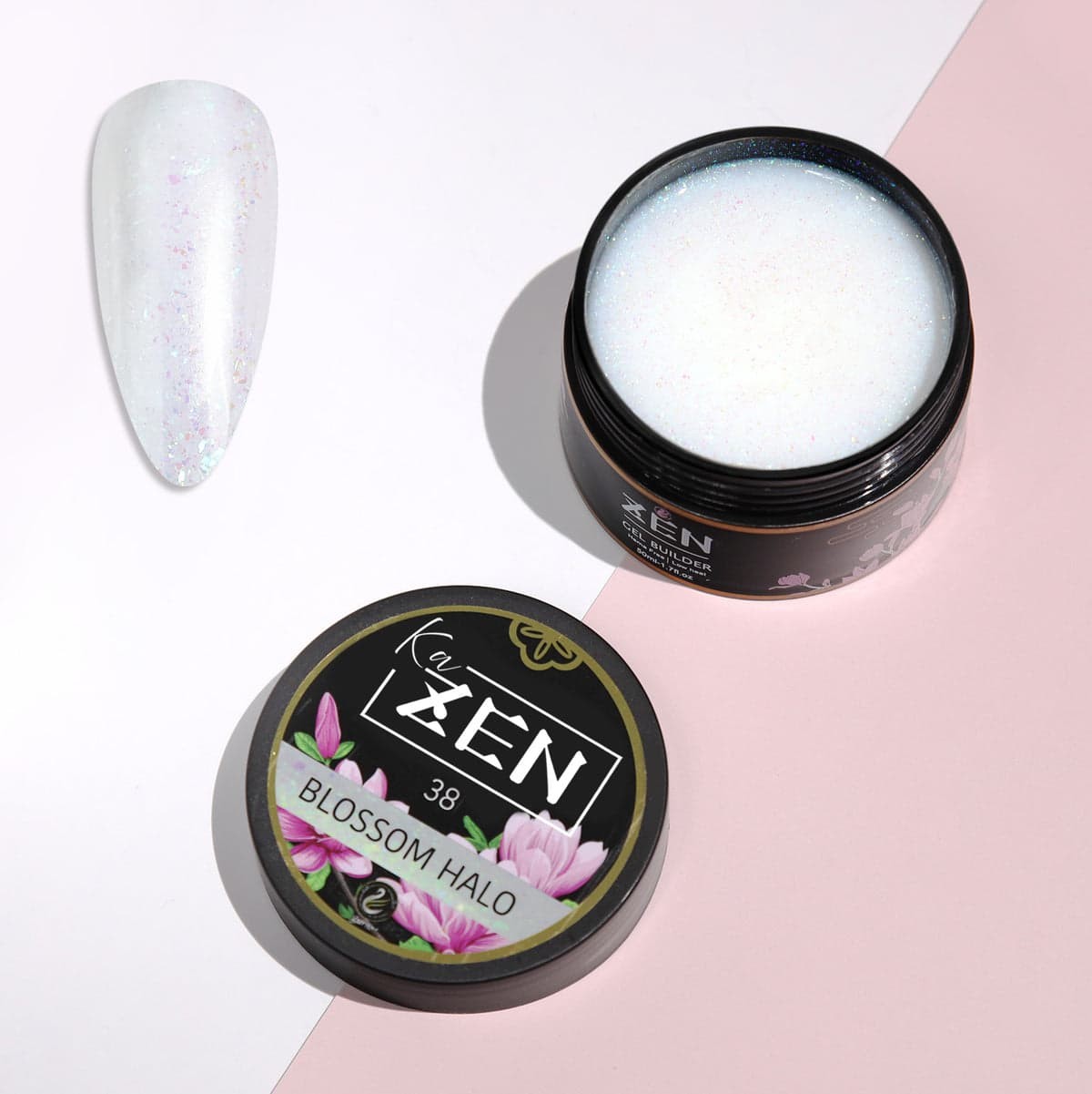 Builder Gel 50ml-1.7oz Jar for Overlays & Extensions – KaZEN (Brand New) Variety Colours