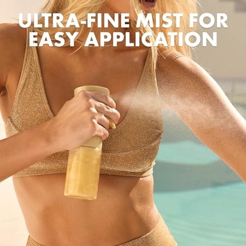 SPF 50 Body Mist with Shimmering Oil Hydrating Sunscreen Spray