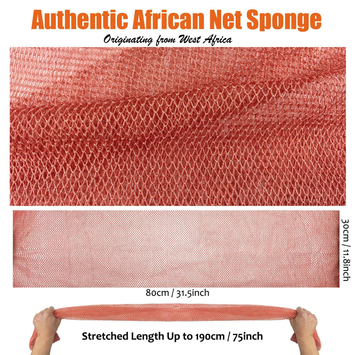 African Exfoliating Bath Sponge Net - Authentic African Loofah