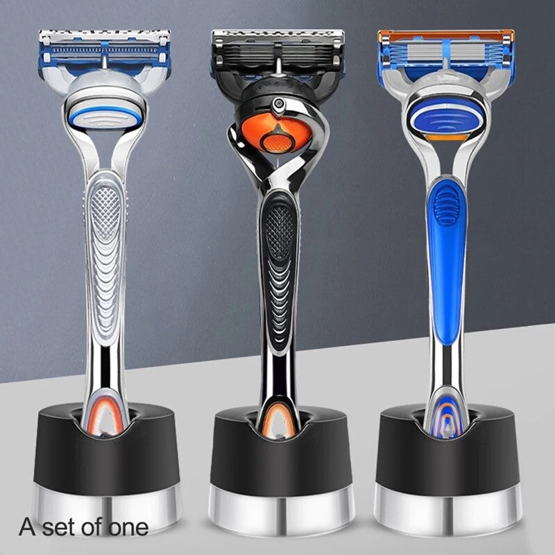 Heavyweight Razor Stand Holder for Gillette Harry's 3/5 Cartridge Razors - Black