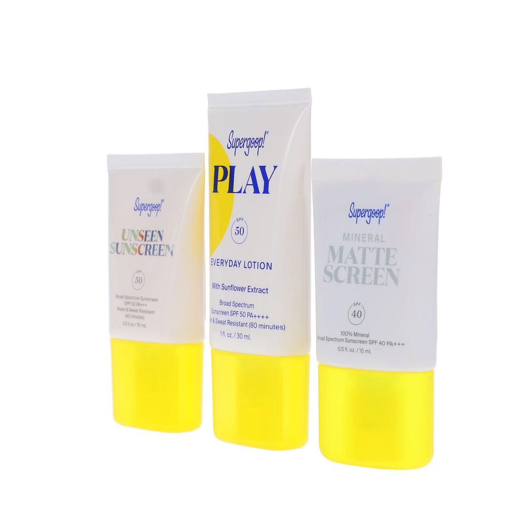 Supergoop! SPF Starter Kit - Best-Selling Sun Protection Collection
