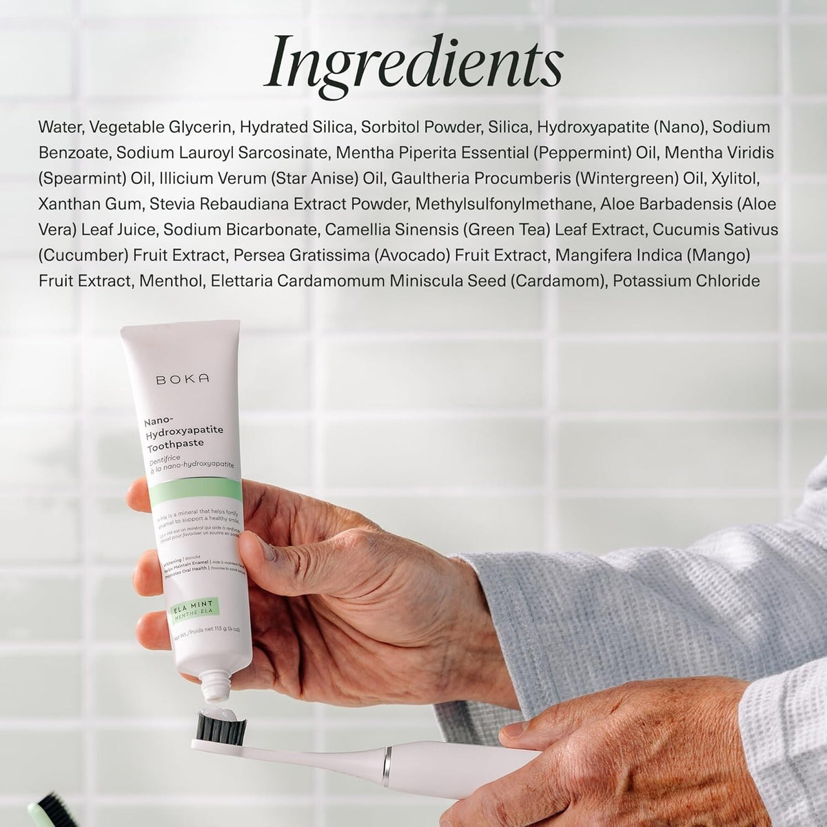Nano Hydroxyapatite Toothpaste for Enamel Repair & Gum Health - Fluoride-Free 4oz