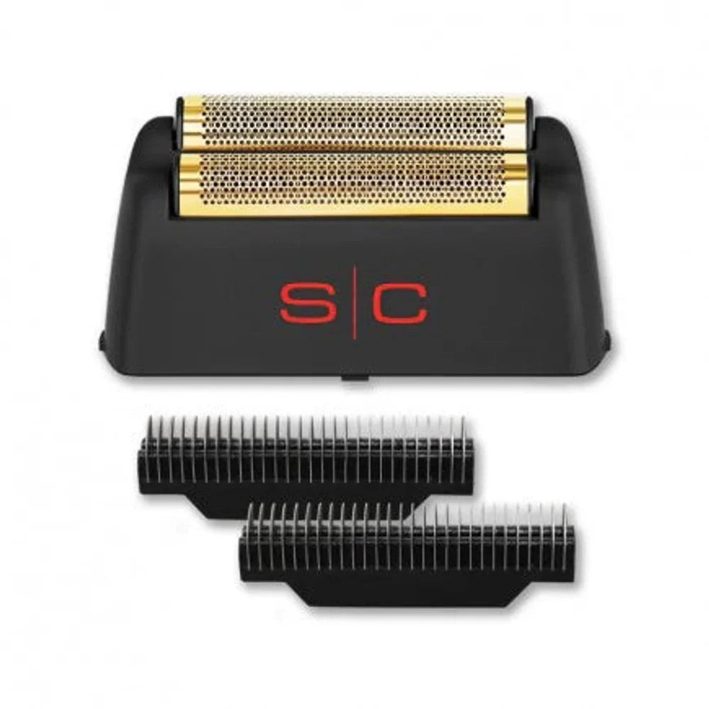 Gold Titanium Foil & Cutter Set for Professional Double Foil Shaver