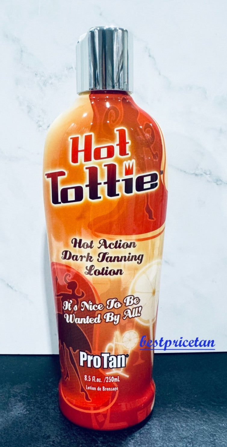 Dark Tanning Bed Lotion 8.5oz - Hot Tottie Tanning Oil with Vitamins & Moisturizers