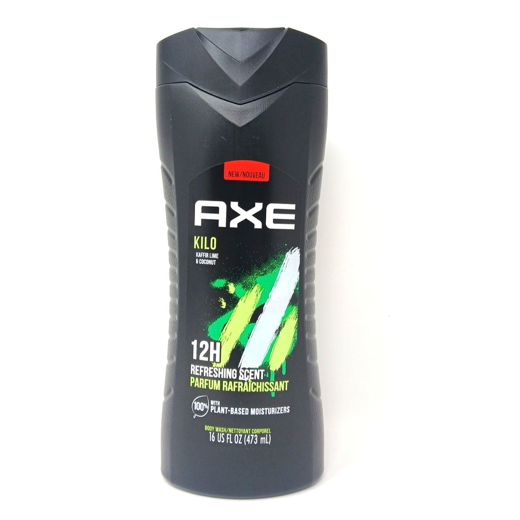 Axe Kilo Body Wash Kaffir Lime Coconut 16oz - Long-lasting 12 Hour Scent