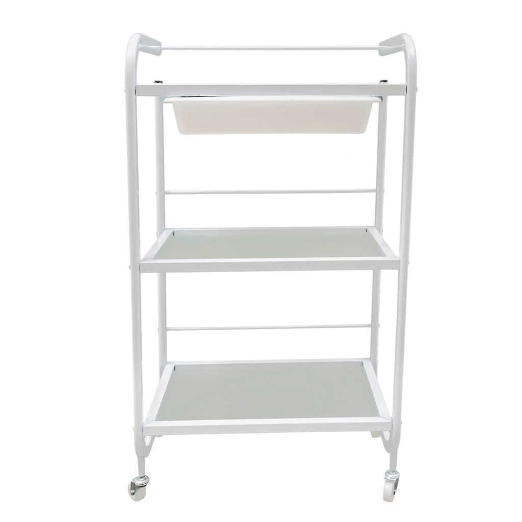 Rolling Trolley Cart for Beauty Salon & Spa Storage with Wheels and Drawers