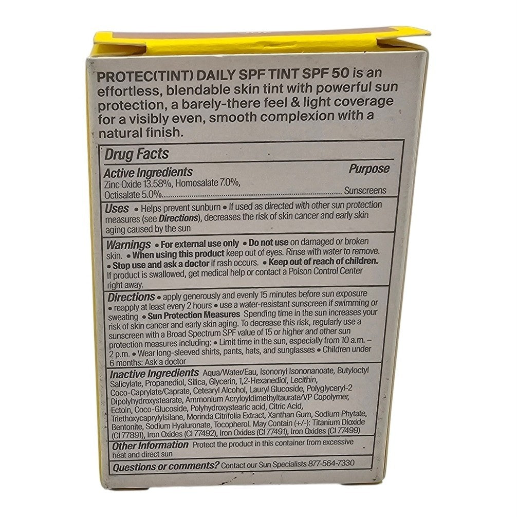 Supergoop Protec(tint) SPF 50 Tinted Sunscreen Shade 20C 1.18oz - Broad Spectrum UV Protection