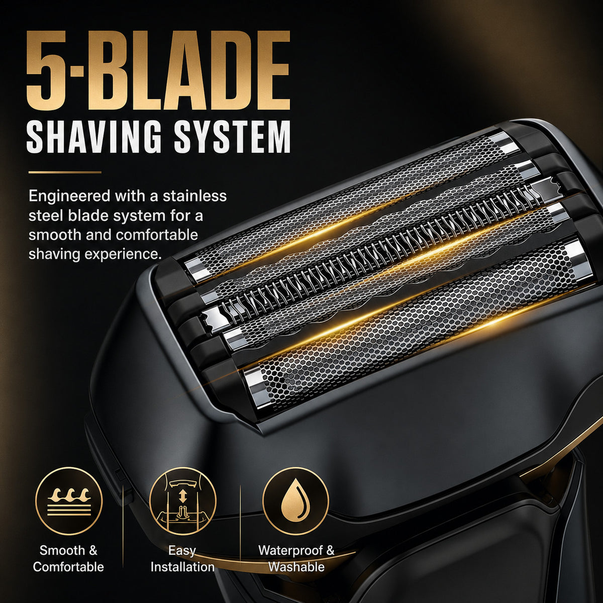 Replacement Foil & Blades Kit for Panasonic ARC5 5-Blade Razors – Multiple Pack Sizes