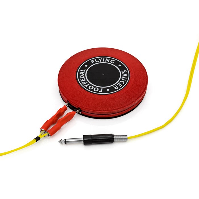 Flying Saucer 360 Foot Switch – Unbranded Outdoor Sled Toy (Red, Black, Silver) — All Variants