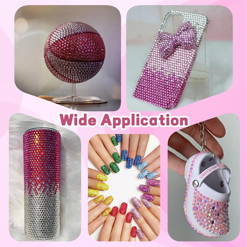 20000Pcs Rhinestones Bedazzling Kit with Jewelry Glue for Crafts & Nail Art