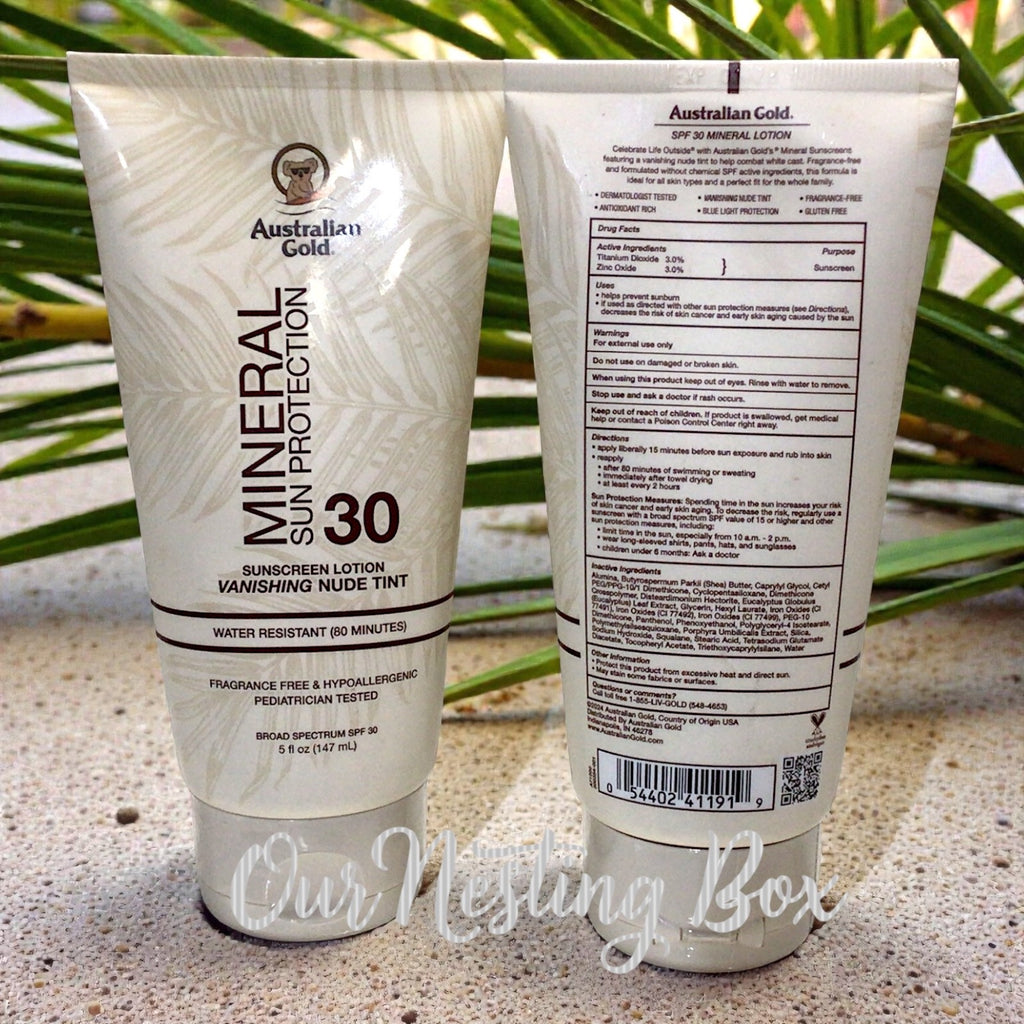 Mineral Sunscreen Lotion SPF 30 with Vanishing Nude Tint - 2 Pack