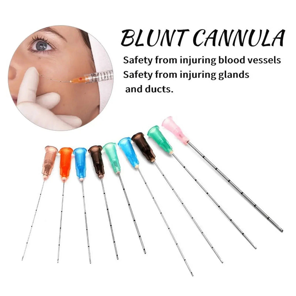 Cannula Needle Pack 18G-30G for Fillers, Micro Blunt-Tip Puncture Cannulas Variants