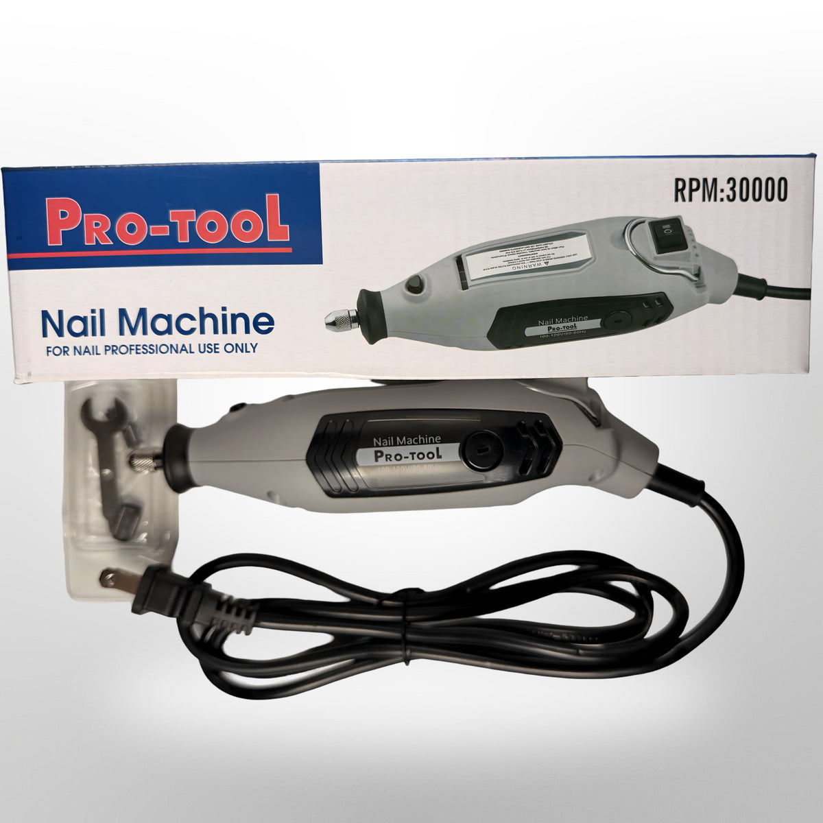 Professional Nail Drill Machine with Flex Shaft & Pedal - Manicure & Pedicure
