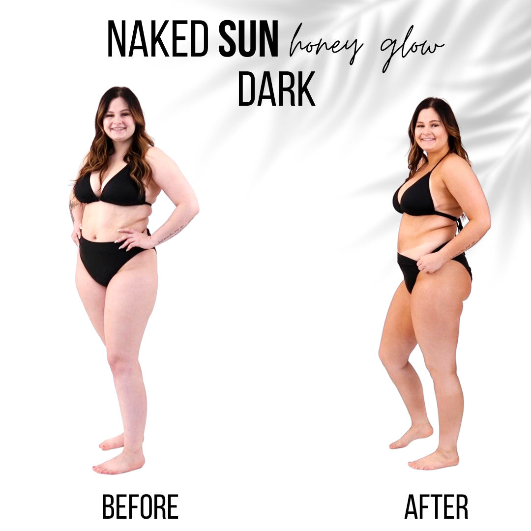Honey Glow Spray Tanning Solution Set - Nourishing, Fast-Developing Dark & Medium Tans