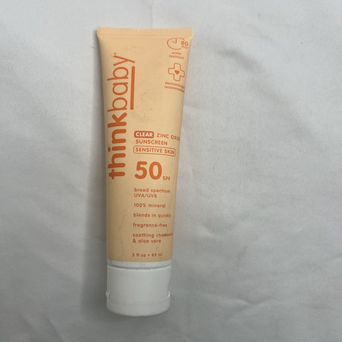 Sensitive Skin Zinc Oxide Sunscreen SPF 50 Fragrance-Free for Babies