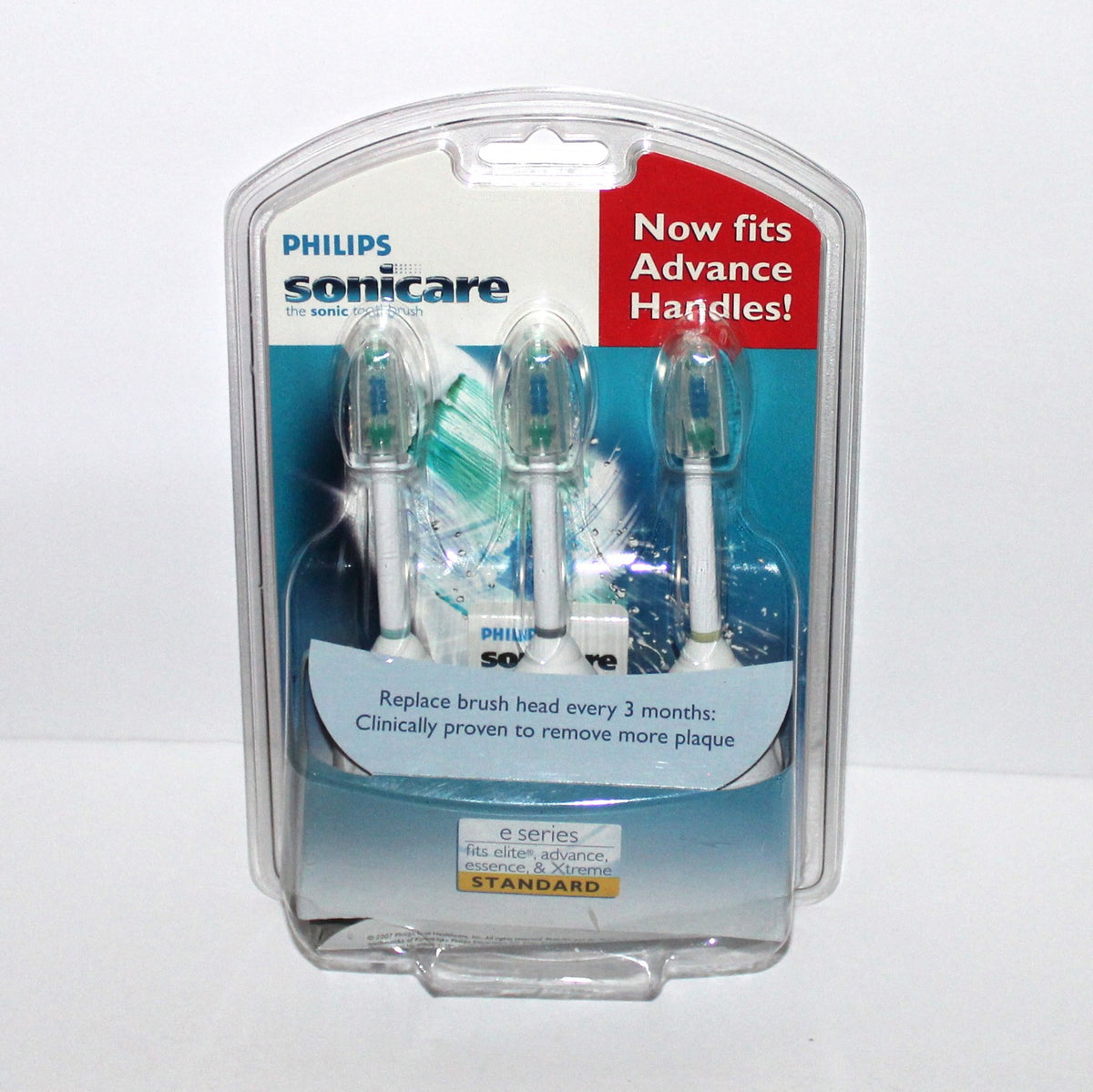 Philips Sonicare Toothbrush Heads 3 Pack HX7003 Replacement for e Series, Essence, Elite Models