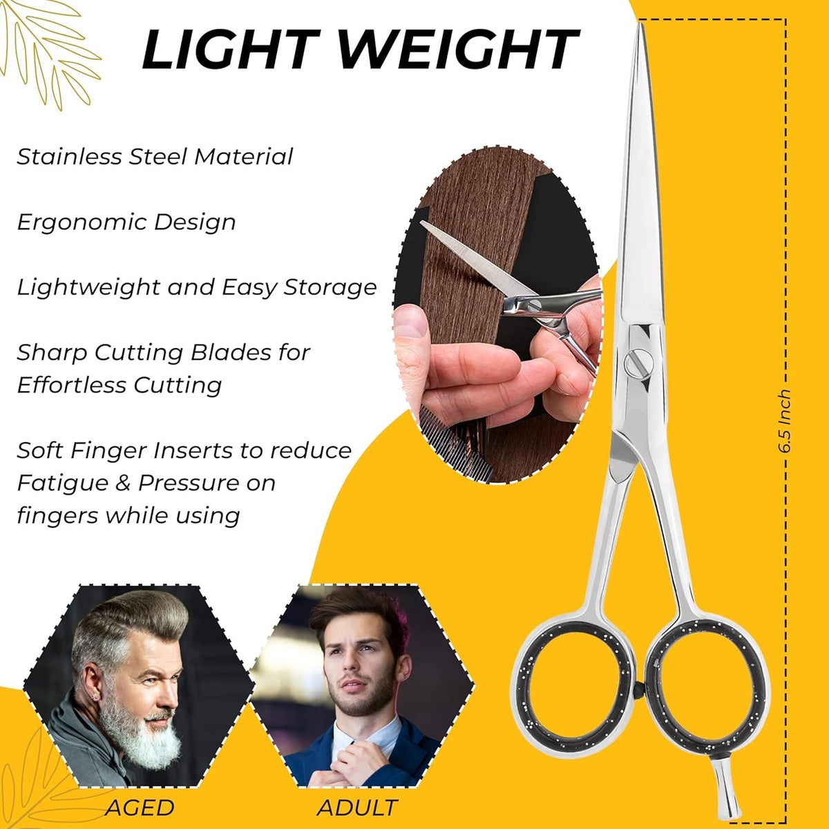 Professional Hairdressing Scissors for Barbers - Sharp Hair Cutting Shears