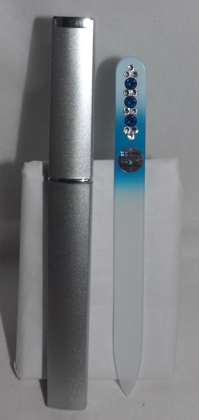 Czech Glass Nail File with Swarovski Elements - Handmade, Lifetime Guarantee