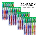GUM Deep Clean Toothbrush Set 24 Full Size Soft Bristles for Effective Oral Care