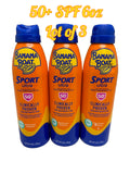Sport Sunscreen Spray SPF 50+ Waterproof & Sweat-Resistant 6oz - Pack of 3