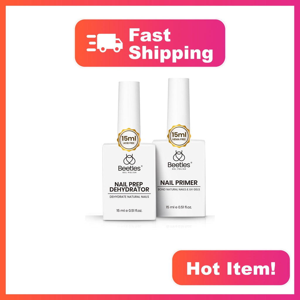 Beetles Nail Dehydrator & Primer Set HEMA-Free 15ml for Gel Nails