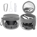 Portable Denture Bath Case Cup with Leak Proof Design for Travel & Storage
