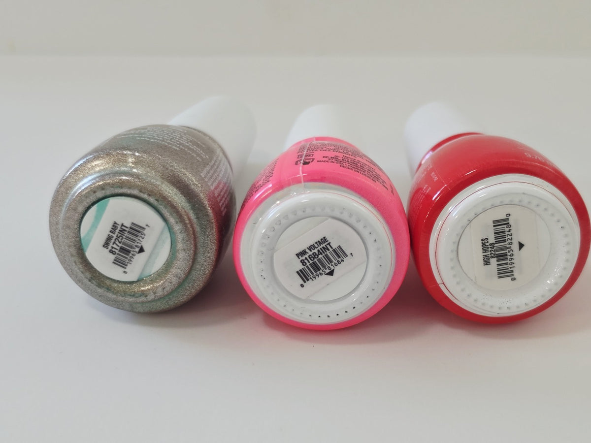 LED UV Gel Nail Polish Set - High Hope, Swing Baby, Pink Voltage