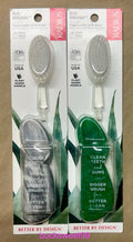 Replaceable Soft-Head Toothbrush for Right Hand - 2 Pack, Plant-Based Handle
