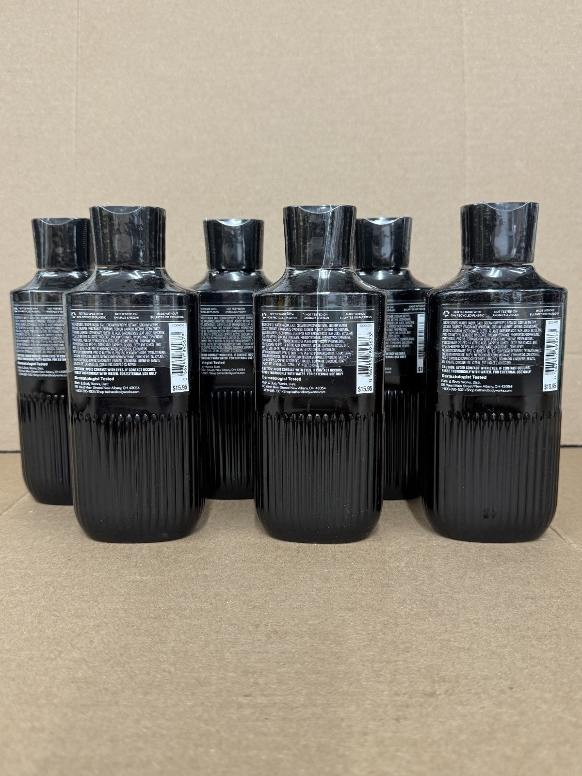 Men's 3-in-1 Body Wash & Face Cleanser 6 Pack - Noir Fragrance