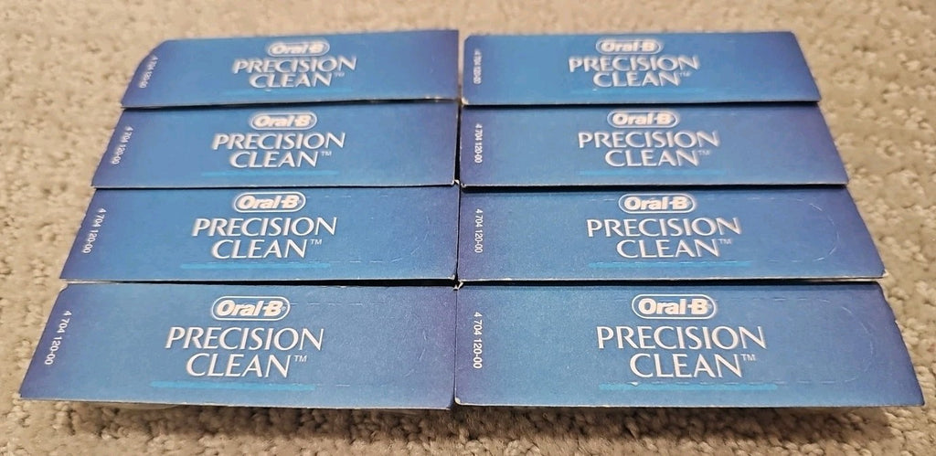 Oral-B Precision Clean Toothbrush Head Refills 8 Pack Bacteria Guard OEM
