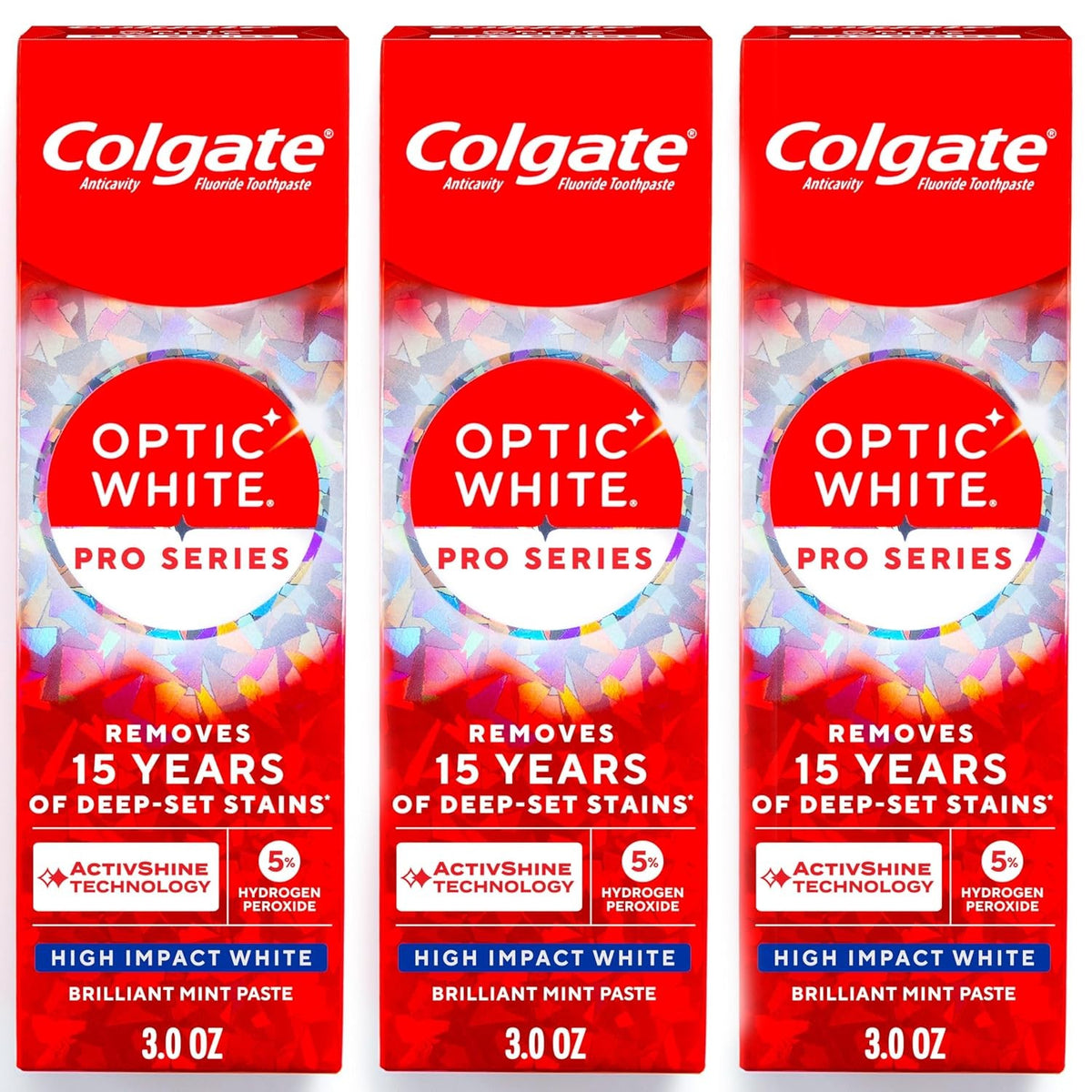 Whitening Toothpaste with Hydrogen Peroxide - 3 Pack, 3 oz Each