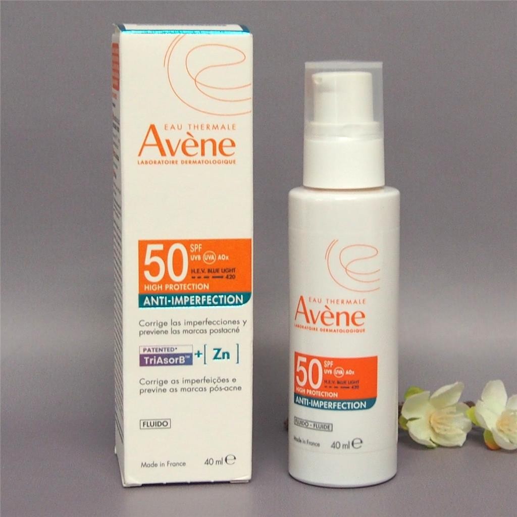 Avene Sun SPF50 Anti-Imperfection Fluid 40ml - High UVA/UVB Protection