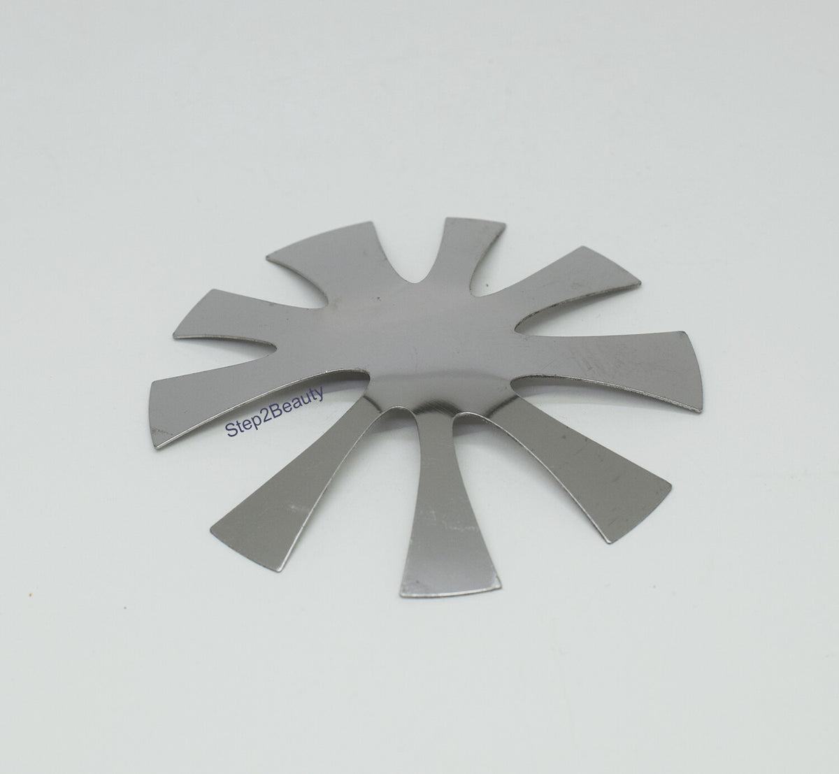 French Nail Art Water Drop V Shape Acrylic Cutter - Silver
