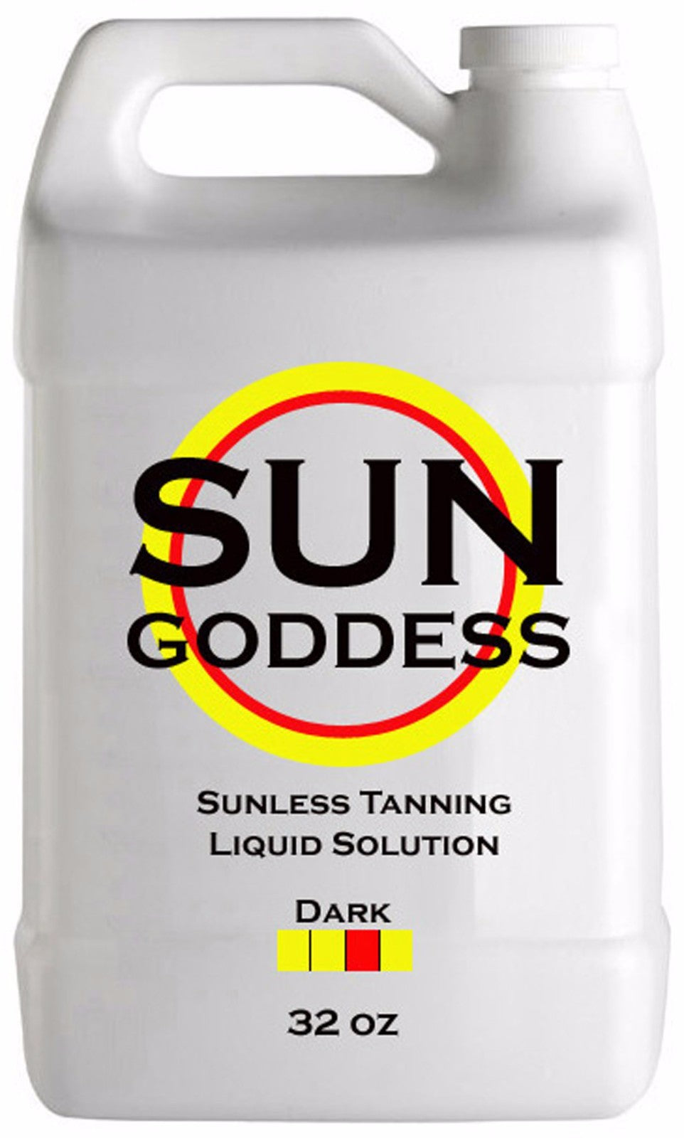 Dark Sunless Tanning Solution 32 oz with Applicator Mitt & Gloves - Fast Drying