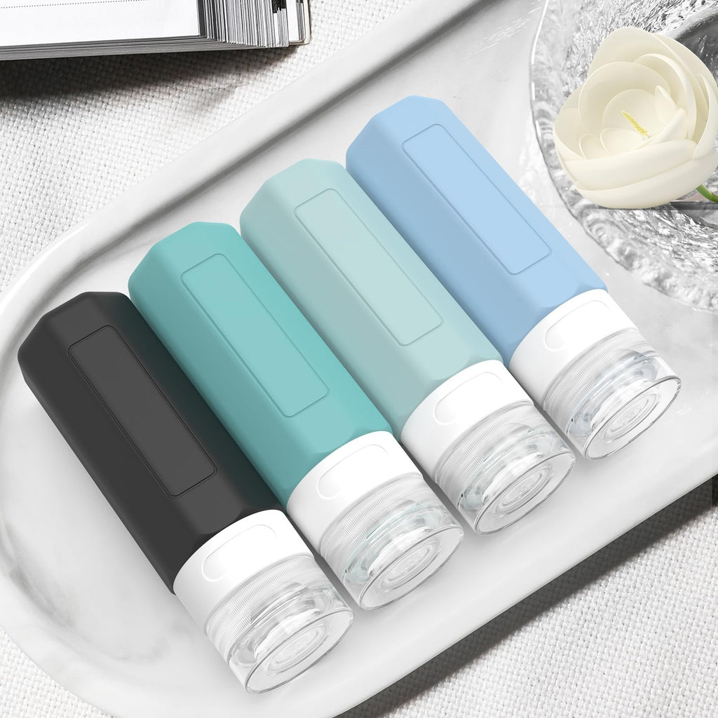 TSA Approved Travel Bottles Set - Leakproof 3oz Toiletry Containers for Carry-On