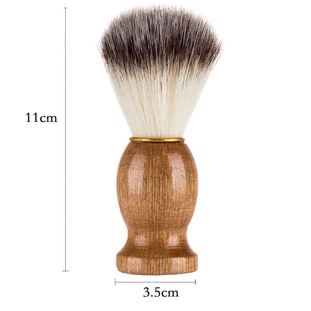 Men's Badger Hair Shaving Brush Set - Multiple Pack Options, Wooden Handle