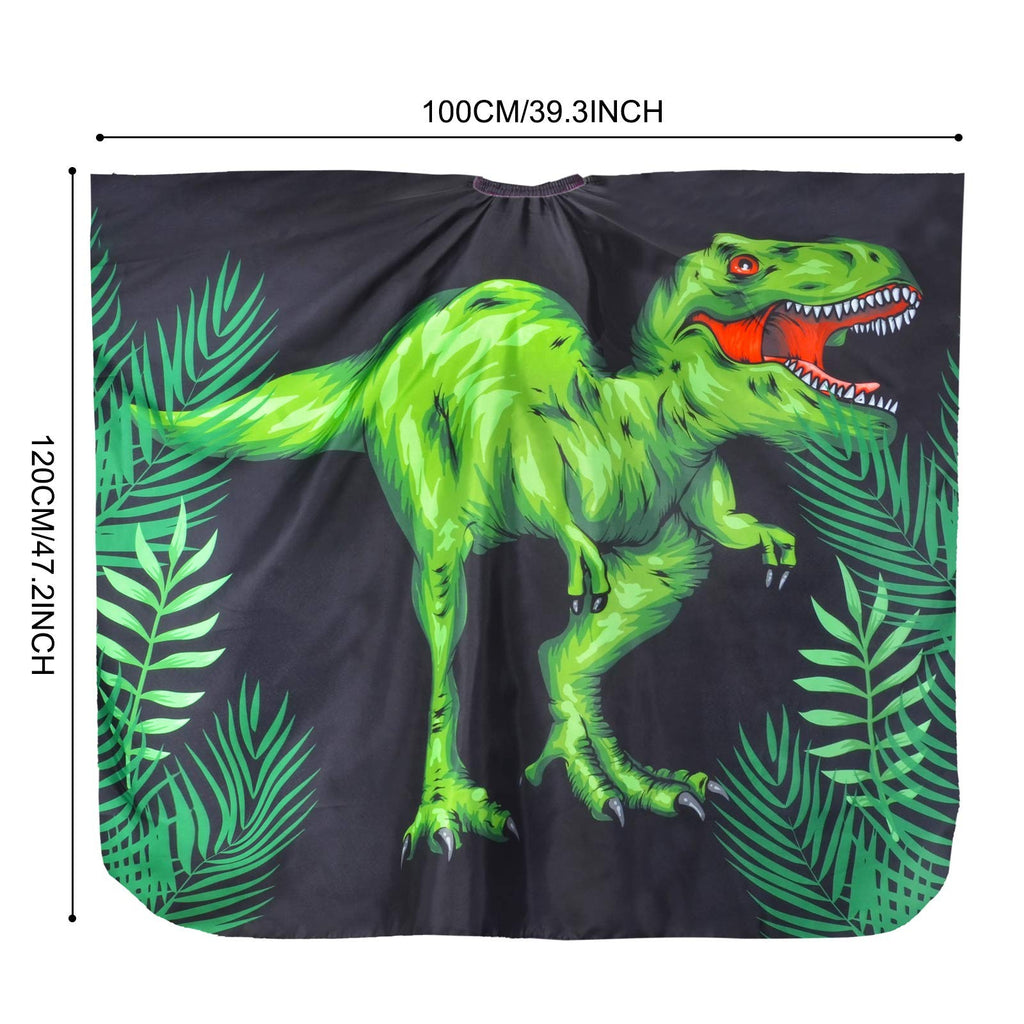 Kids Waterproof Dinosaur Haircut Cape – Adjustable Salon Barber Cover