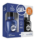 Sally Hansen Miracle Gel Duo - Take the Plunge & Top Coat, Long-Lasting Nail Polish Set