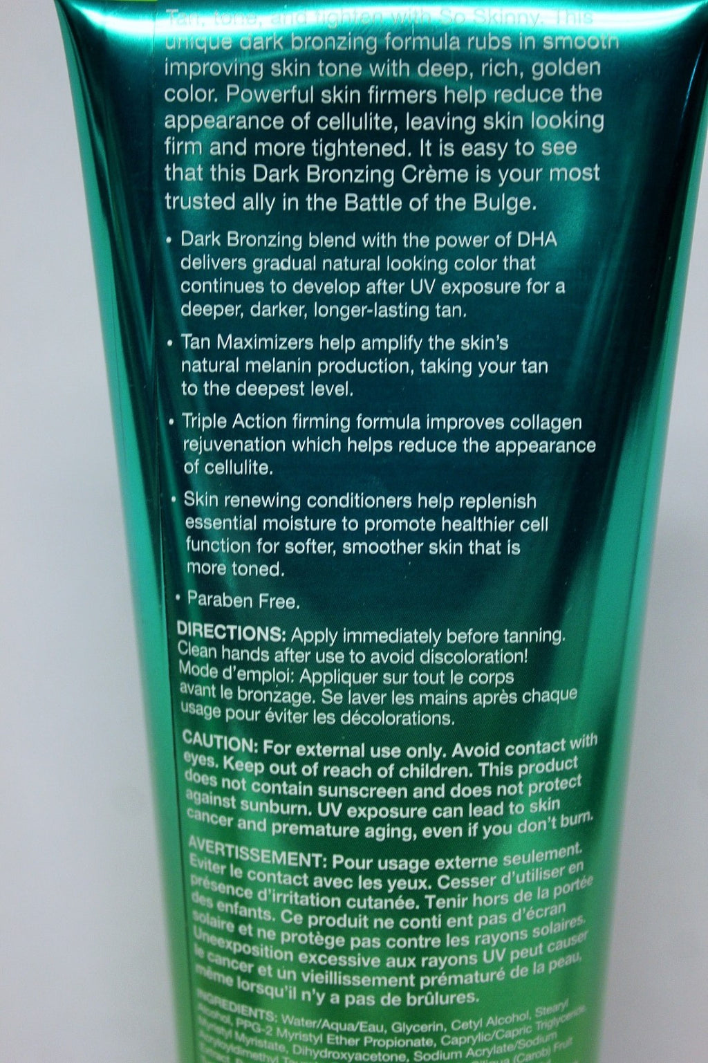 Indoor Tanning Lotion Set - 3 Bottles Skin Firming & Bronzing Creams