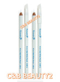 4-Pack Nail White Pencil with Cuticle Pusher Cap for French Manicure
