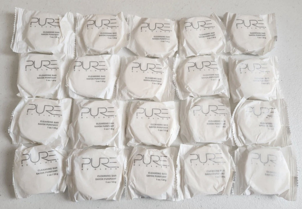 Travel Size Cleansing Bar Soap Set - 20 Individually Wrapped 1oz Bars