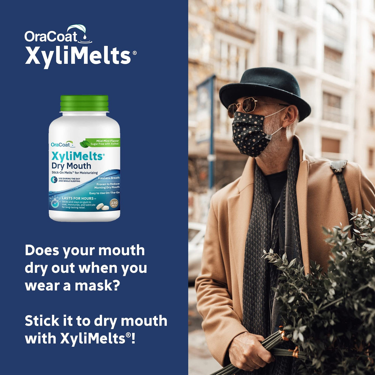 Dry Mouth Relief Discs - XyliMelts Mint Flavor, 230 Count, Long-Lasting
