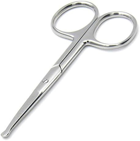 Nose and Beard Scissors 3.7-Inch Safety Rounded Tip Grooming Shears