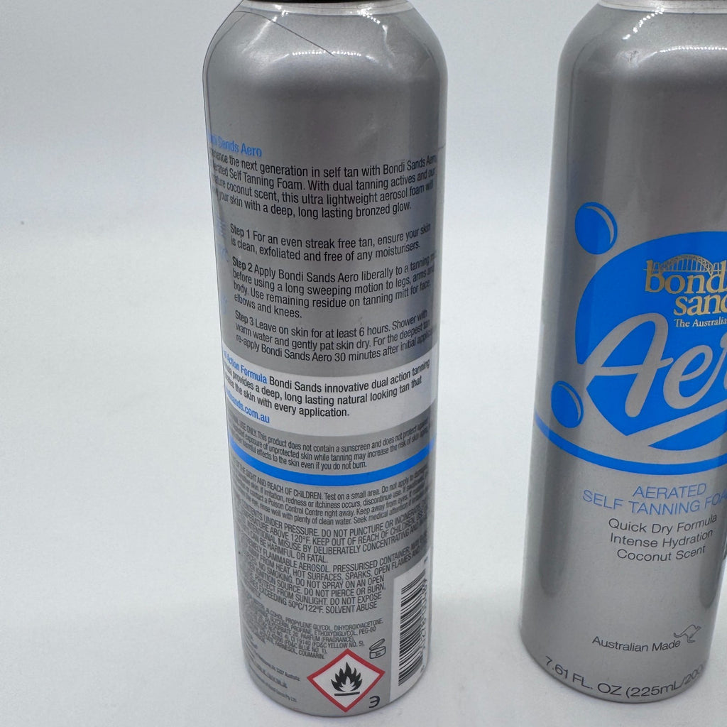 Bondi Sands Aero Self Tanning Foam Light/Medium - Lot of 3 7.61 oz