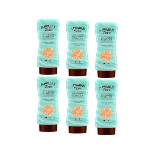 Hawaiian Tropic After Sun Lotion Weightless Silk Hydration 6 oz - 6 Pack