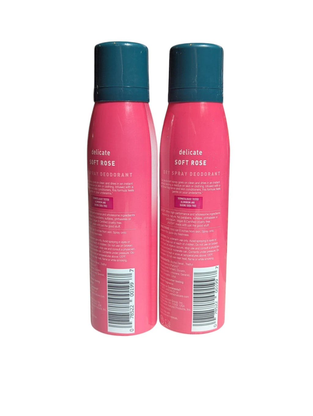 Delicate Soft Rose Aluminum-Free Deodorant Spray - 2 Pack 3.2oz