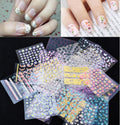 10PCS DIY Nail Art Stickers Decal Daisy Flower Butterfly 3D Self-Adhesive
