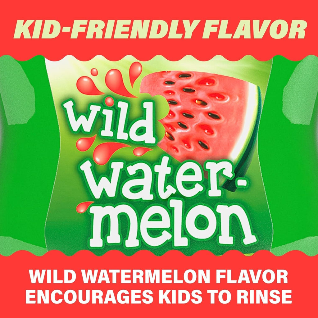 Kids Fluoride Mouthwash Wild Watermelon 16.9 fl oz Alcohol-Free Oral Care