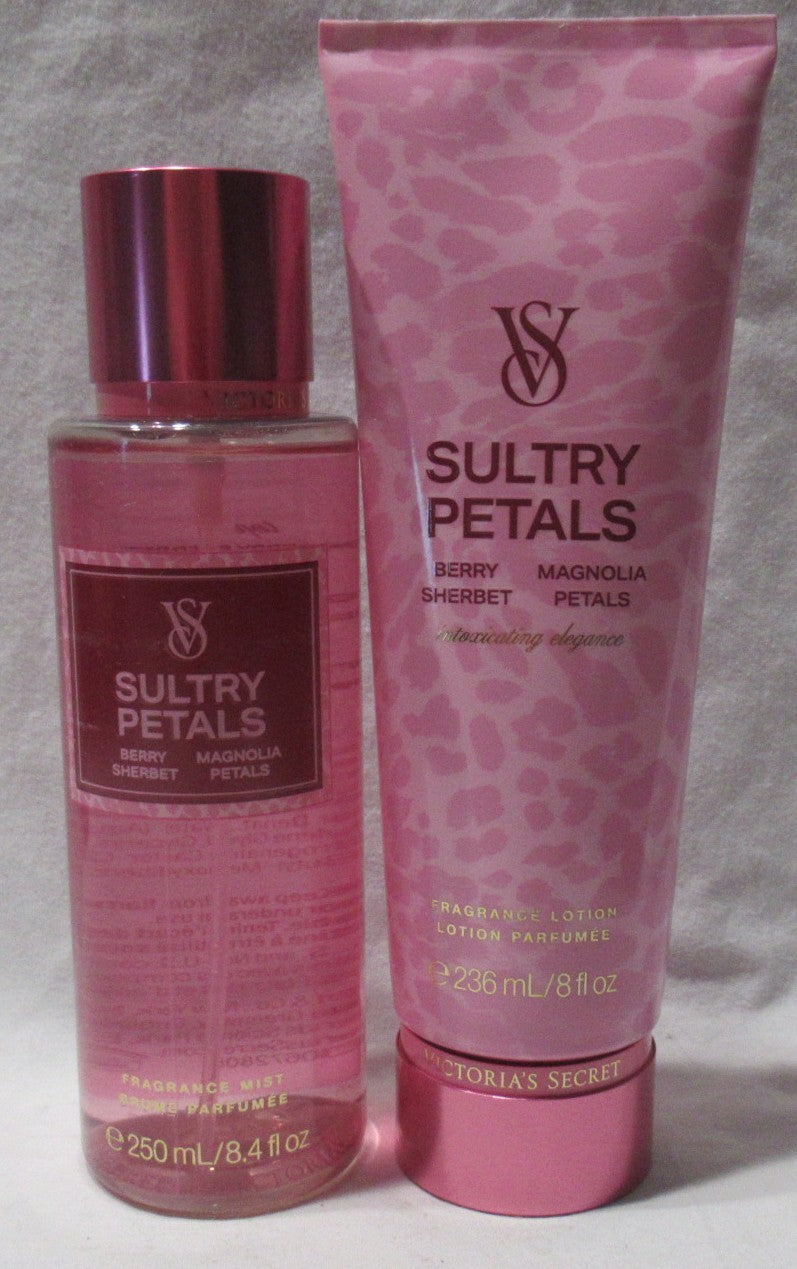 Victoria's Secret Sultry Petals Fragrance Mist & Lotion Set - 2 Pieces
