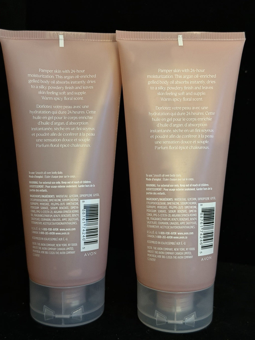 Gelled Body Oil Set with Travel Bottles & Holders - Moisturizing & Fragrant